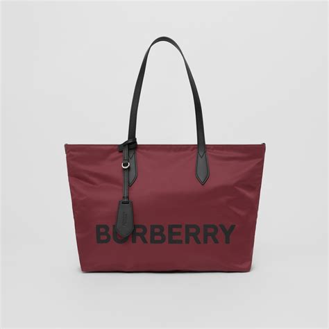 burberry london bag nylon logo strap|Burberry beige tote bag original.